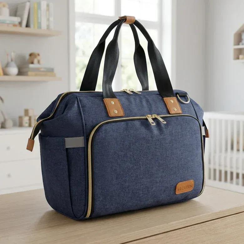 Sac à Lange à Bandoulière Sac à Langer avec Tapis de Change – Sac à Langer Bébé Pratique et Waterproof