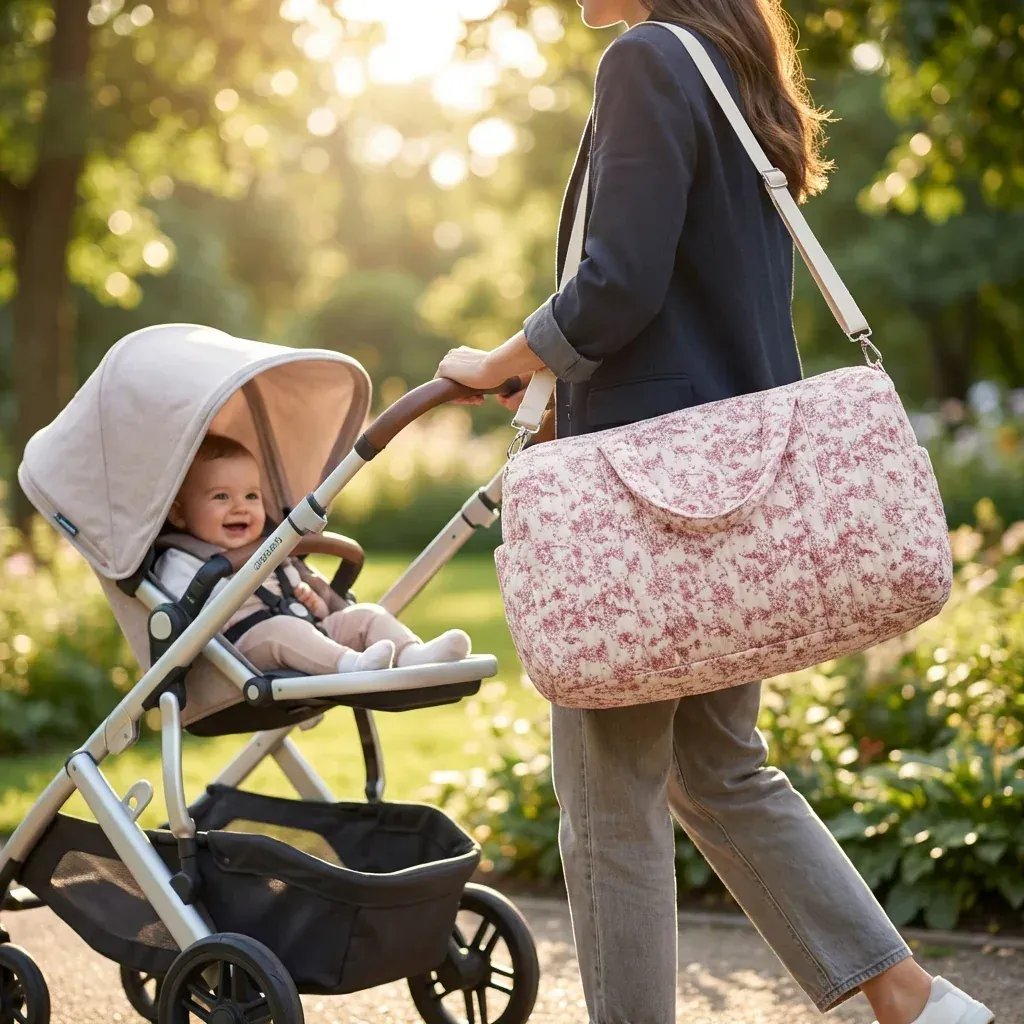Sac à Lange à Bandoulière Sac à Langer Naissance – Grande Capacité, Pratique et Multifonction
