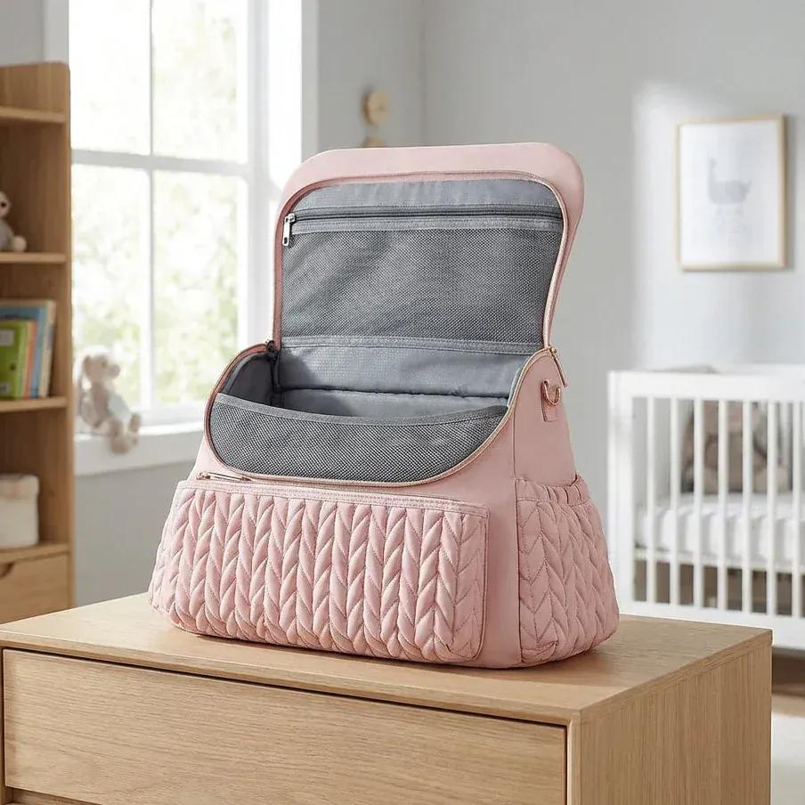Sac à Dos à Langer Beau Sac à Langer Design Grande Capacité avec Tapis de Change