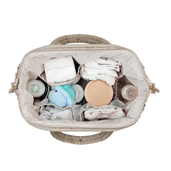 Sac à Lange à Bandoulière Grand Sac à Langer Grande Capacité avec Organisation Intelligente