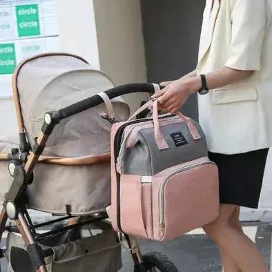 Sac à Dos à Langer Sac à Langer avec Lit – Sac Multifonction Bébé avec Lit d’Appoint