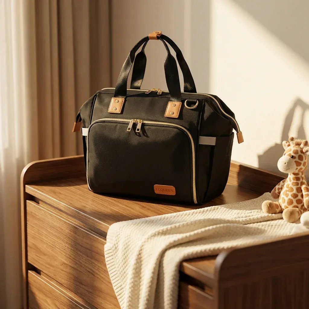 Sac à Lange à Bandoulière Sac à Langer avec Tapis de Change – Sac à Langer Bébé Pratique et Waterproof