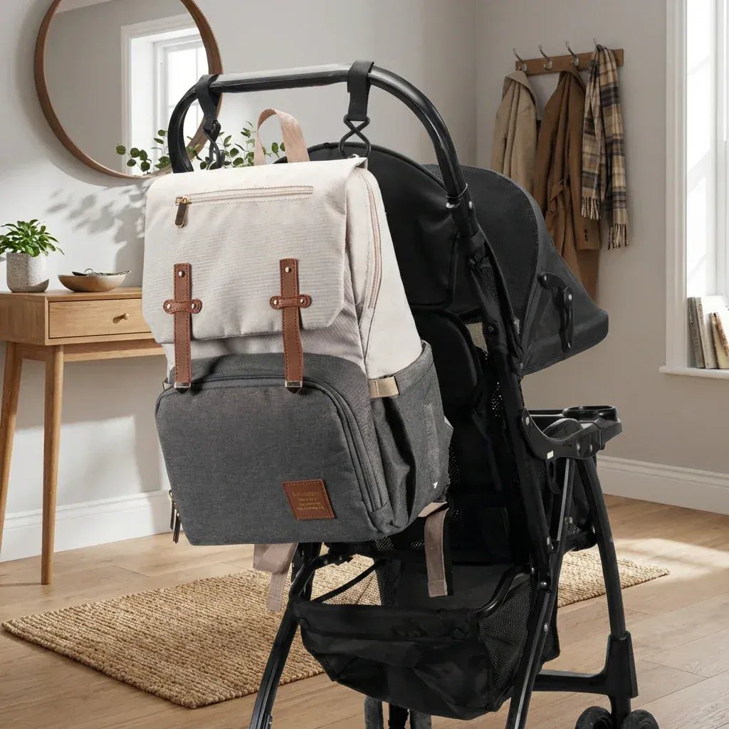 Sac à Dos à Langer Sac à Langer avec USB Grande Capacité Waterproof