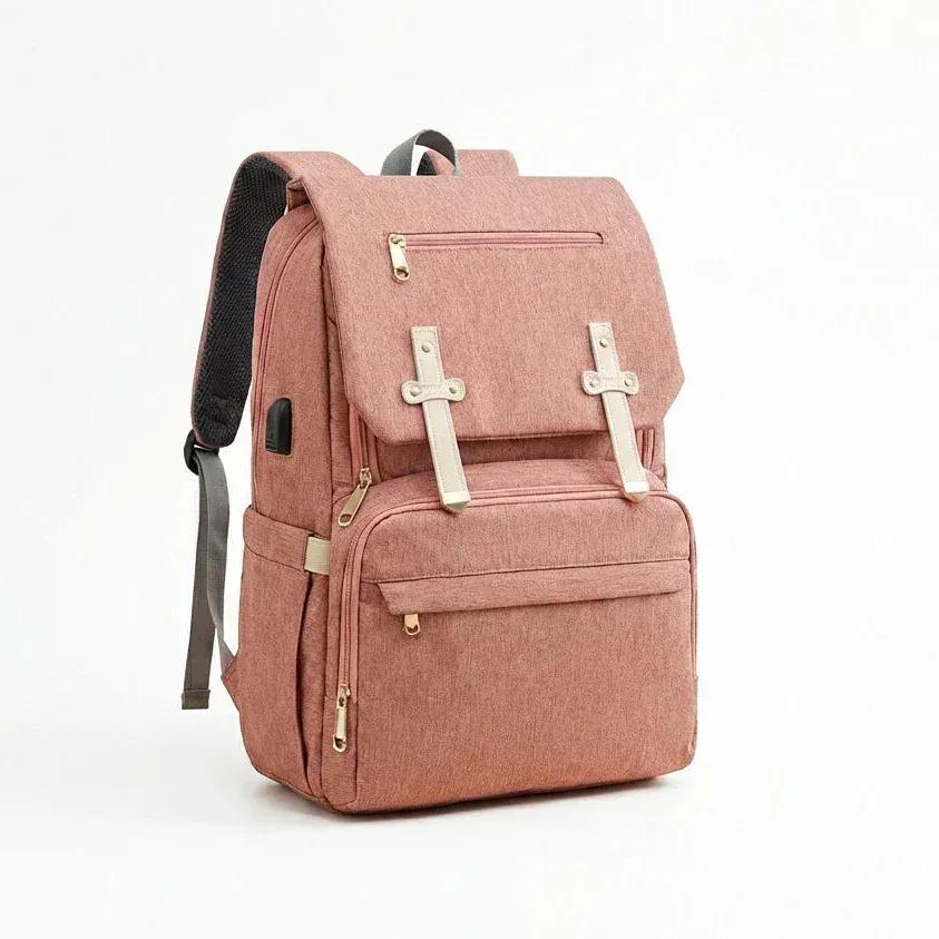 Sac à Dos à Langer Sac à Langer avec USB Grande Capacité Waterproof