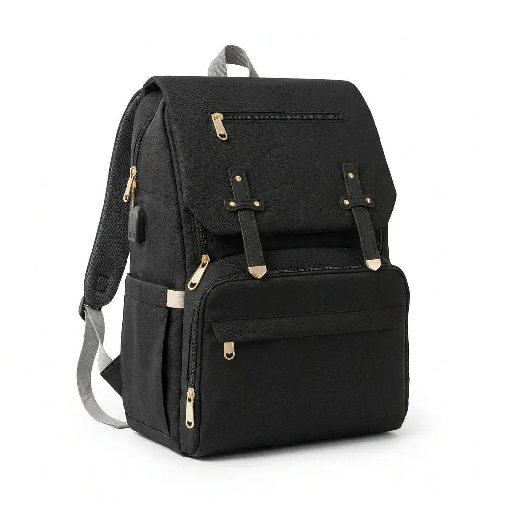 Sac à Dos à Langer Sac à Langer avec USB Grande Capacité Waterproof