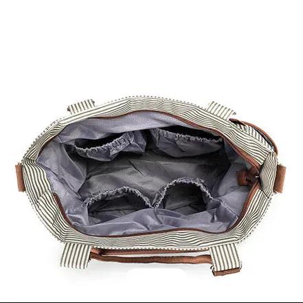 Sac à Lange à Bandoulière Sac à Langer Bébé Organisation Optimale avec Ensemble Complet 7 Pièces