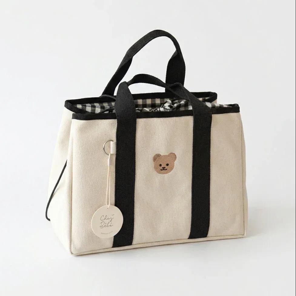 Sac à Lange à Bandoulière Sac à Langer Cabas Pratique et Élégant avec Grande Capacité Organisée