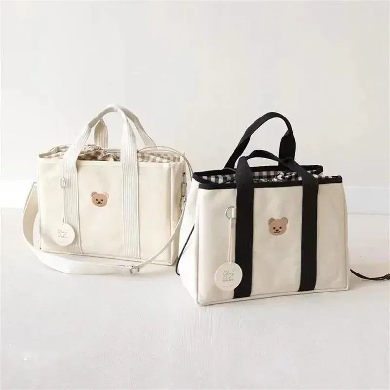 Sac à Lange à Bandoulière Sac à Langer Cabas Pratique et Élégant avec Grande Capacité Organisée