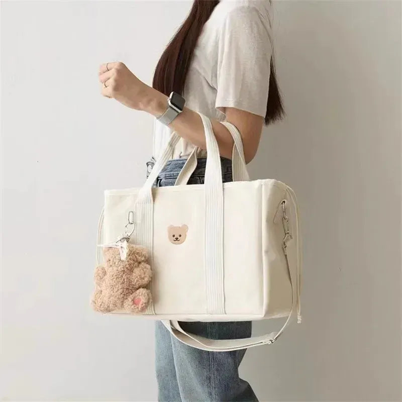 Sac à Lange à Bandoulière Sac à Langer Cabas Pratique et Élégant avec Grande Capacité Organisée