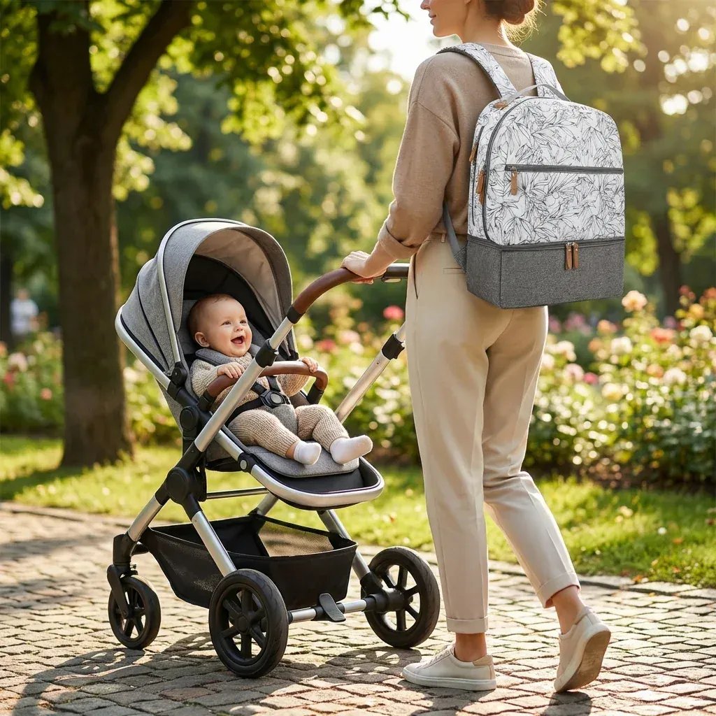 Sac à Dos à Langer Sac à Langer Compartiment – Pratique, Étanche et Grande Capacité