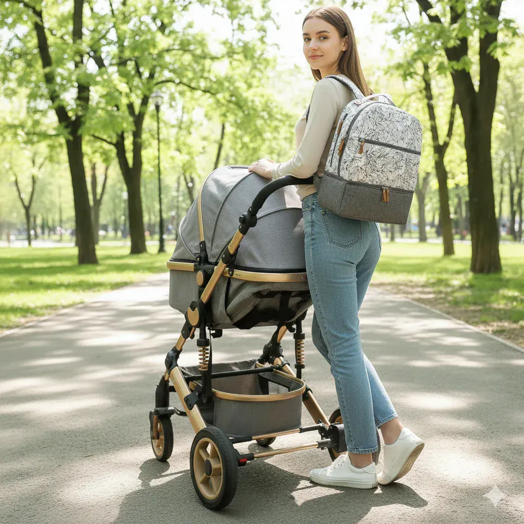 Sac à Dos à Langer Sac à Langer Compartiment – Pratique, Étanche et Grande Capacité
