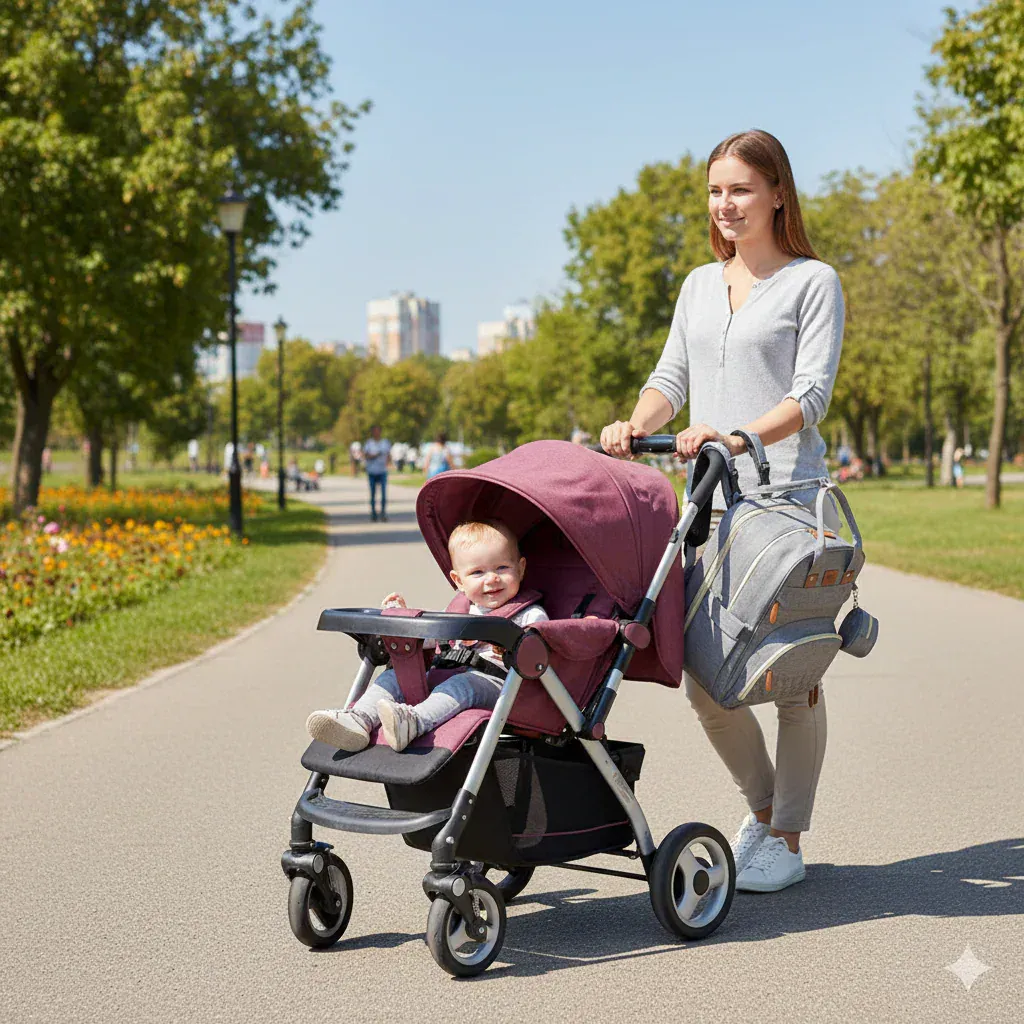 Sac à Langer Convertible 2-en-1 avec Lit Bébé – Imperméable & Grande Capacité