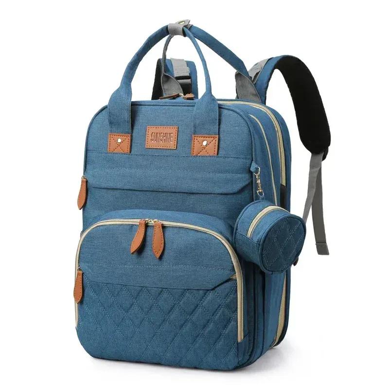 Sac à Langer Convertible 2-en-1 avec Lit Bébé – Imperméable & Grande Capacité