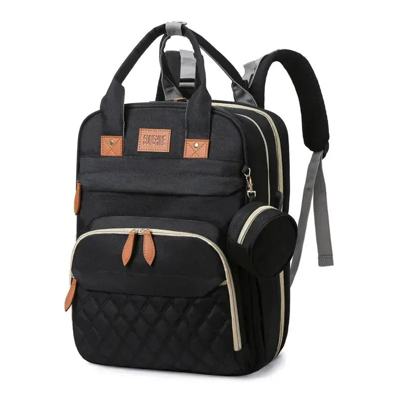 Sac à Langer Convertible 2-en-1 avec Lit Bébé – Imperméable & Grande Capacité