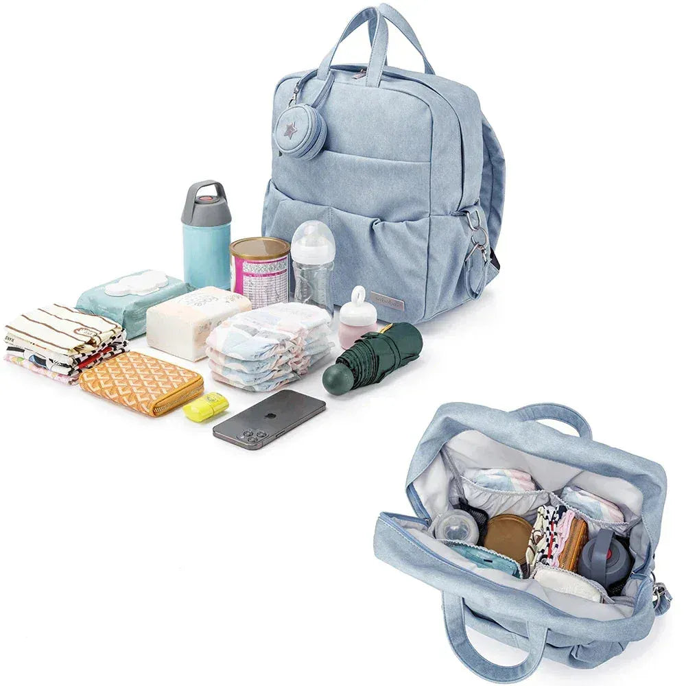 Sac à Dos à Langer Sac à Langer Cuir PU – Élégant, Imperméable et Ultra-Organisé