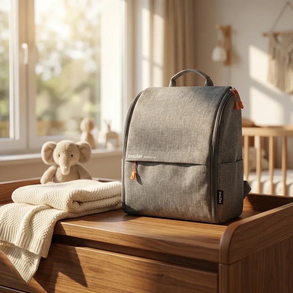 Sac à Dos à Langer Sac à Langer Ergonomique Léger avec Ouverture Large et Grand Volume