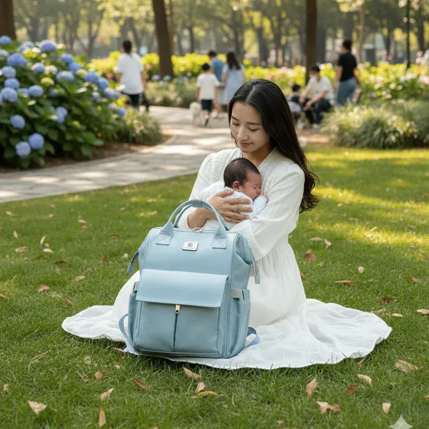 Sac à Dos à Langer Sac à Langer Ergonomique Dos – Imperméable, Léger et Grande Capacité