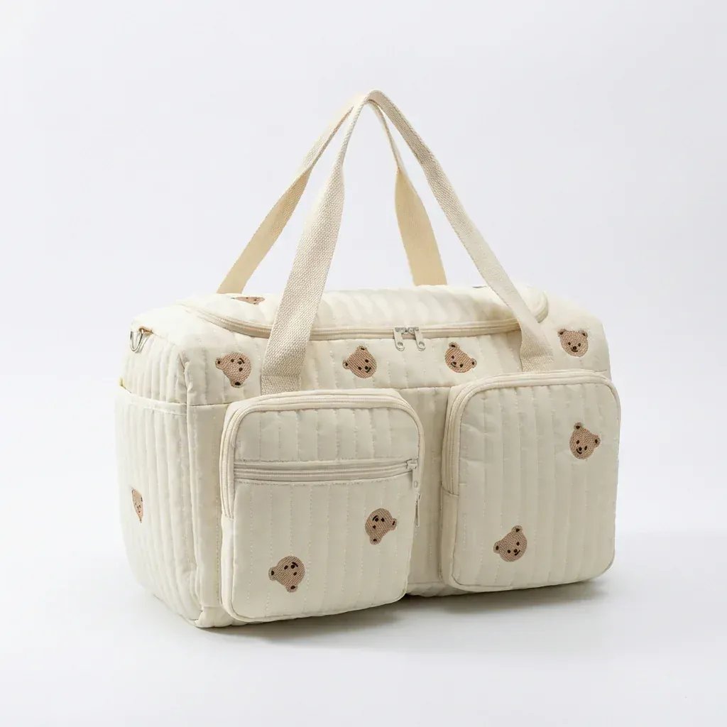 Sac à Lange à Bandoulière Sac à Langer Fourre-Tout – Sac Bébé Grande Capacité, Spacieux et Pratique