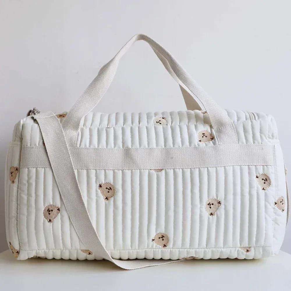 Sac à Lange à Bandoulière Sac à Langer Fourre-Tout – Sac Bébé Grande Capacité, Spacieux et Pratique
