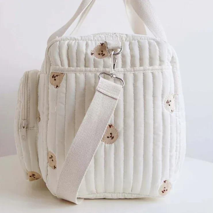 Sac à Lange à Bandoulière Sac à Langer Fourre-Tout – Sac Bébé Grande Capacité, Spacieux et Pratique