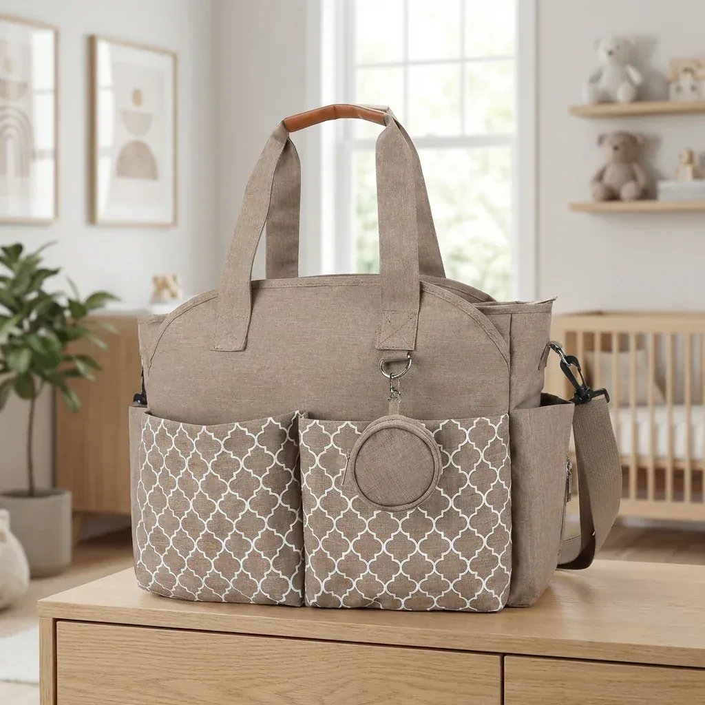 Sac à Lange à Bandoulière Sac à Langer Jumeaux Grand Format – Organisation Intelligente & Confort au Quotidien