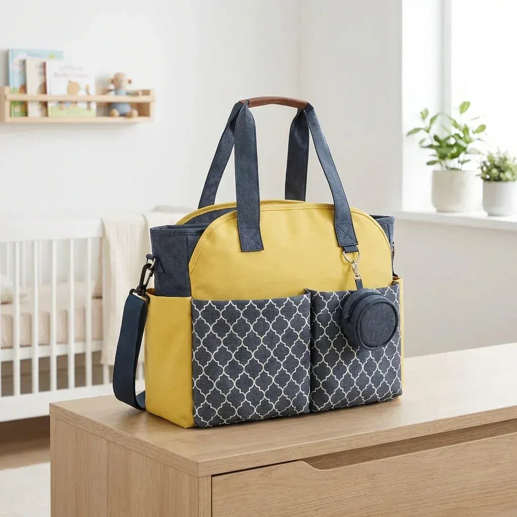 Sac à Lange à Bandoulière Sac à Langer Jumeaux Grand Format – Organisation Intelligente & Confort au Quotidien