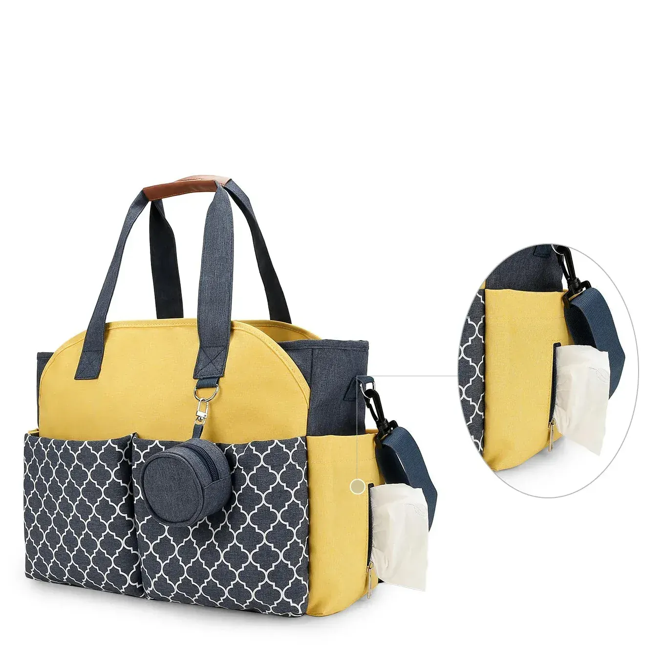 Sac à Lange à Bandoulière Sac à Langer Jumeaux Grand Format – Organisation Intelligente & Confort au Quotidien