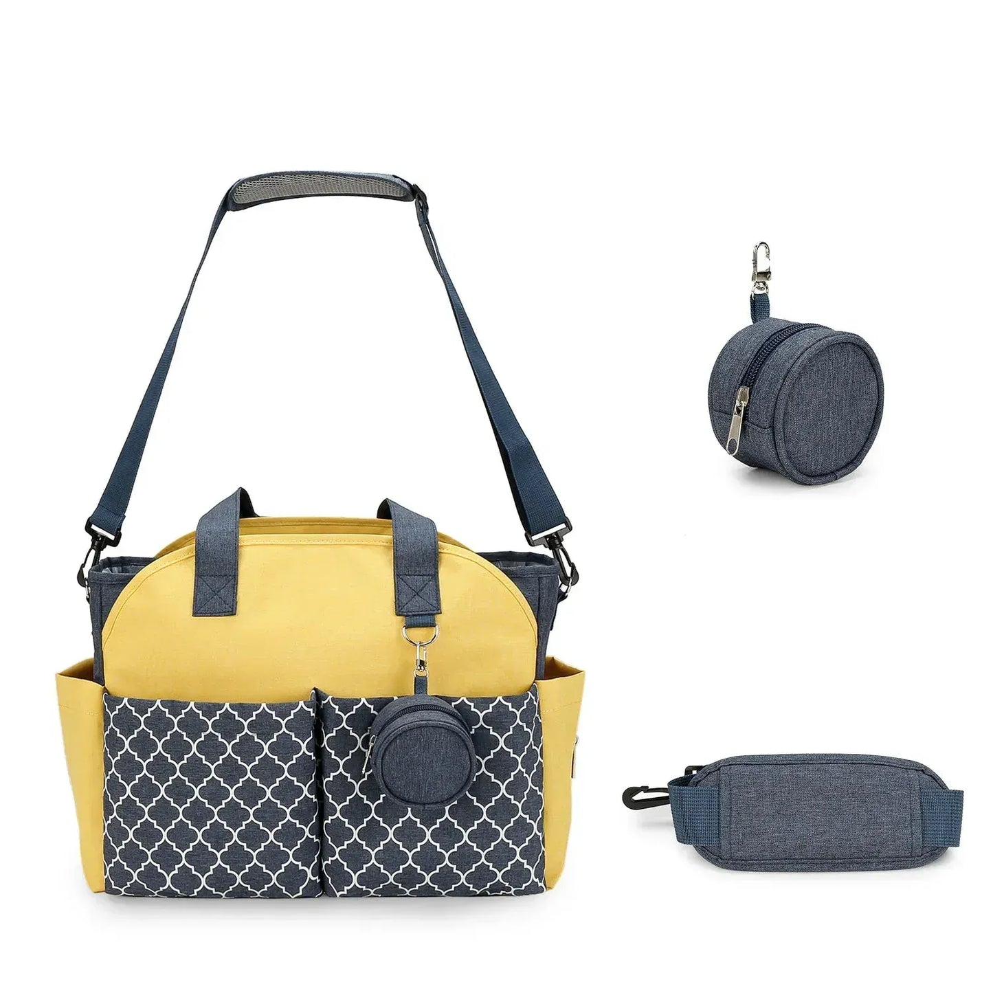 Sac à Lange à Bandoulière Sac à Langer Jumeaux Grand Format – Organisation Intelligente & Confort au Quotidien