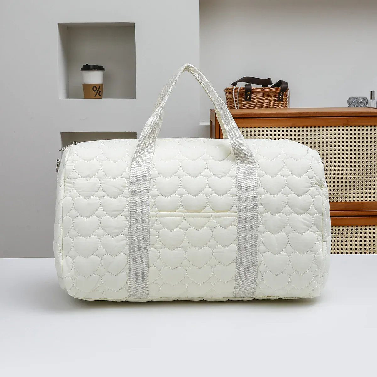 Sac à Lange à Bandoulière Sac à Langer Maternité Grande Capacité Matelassé et Élégant