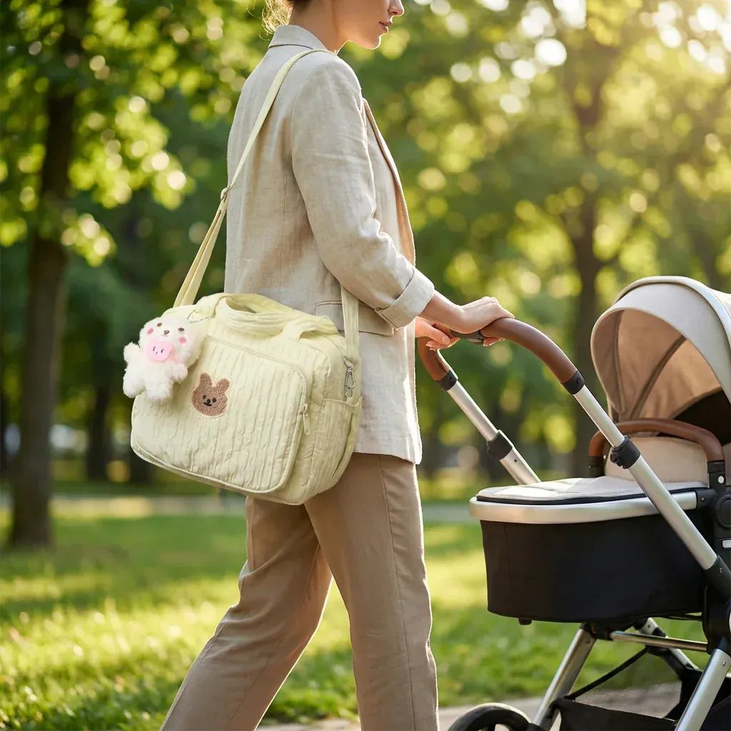 Sac à Lange à Bandoulière Sac à langer minimaliste – Compact, pratique et élégant