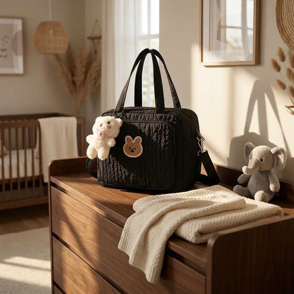 Sac à Lange à Bandoulière Sac à langer minimaliste – Compact, pratique et élégant