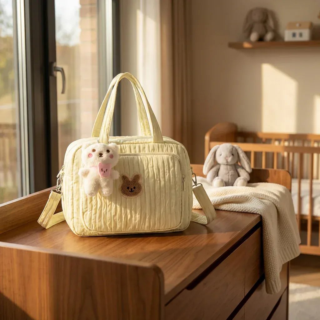 Sac à Lange à Bandoulière Sac à langer minimaliste – Compact, pratique et élégant
