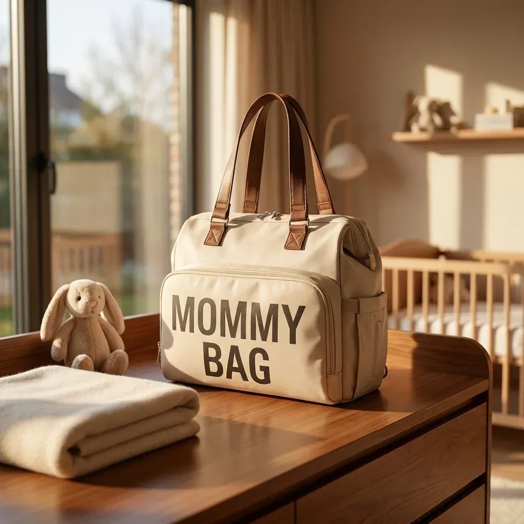 Sac à Lange à Bandoulière Sac à Langer Mommy Bag Grande Capacité – Pratique, Tendance et Multifonction
