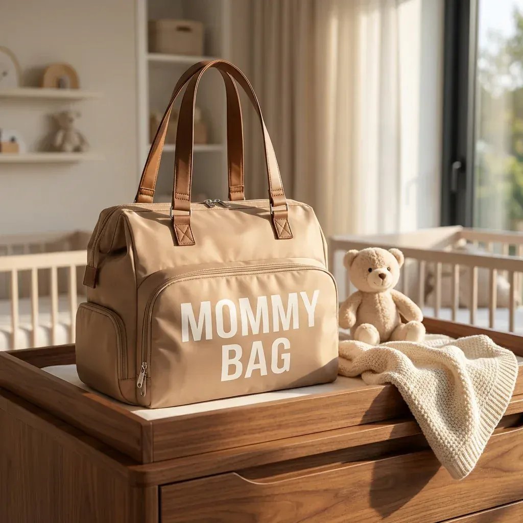 Sac à Lange à Bandoulière Sac à Langer Mommy Bag Grande Capacité – Pratique, Tendance et Multifonction
