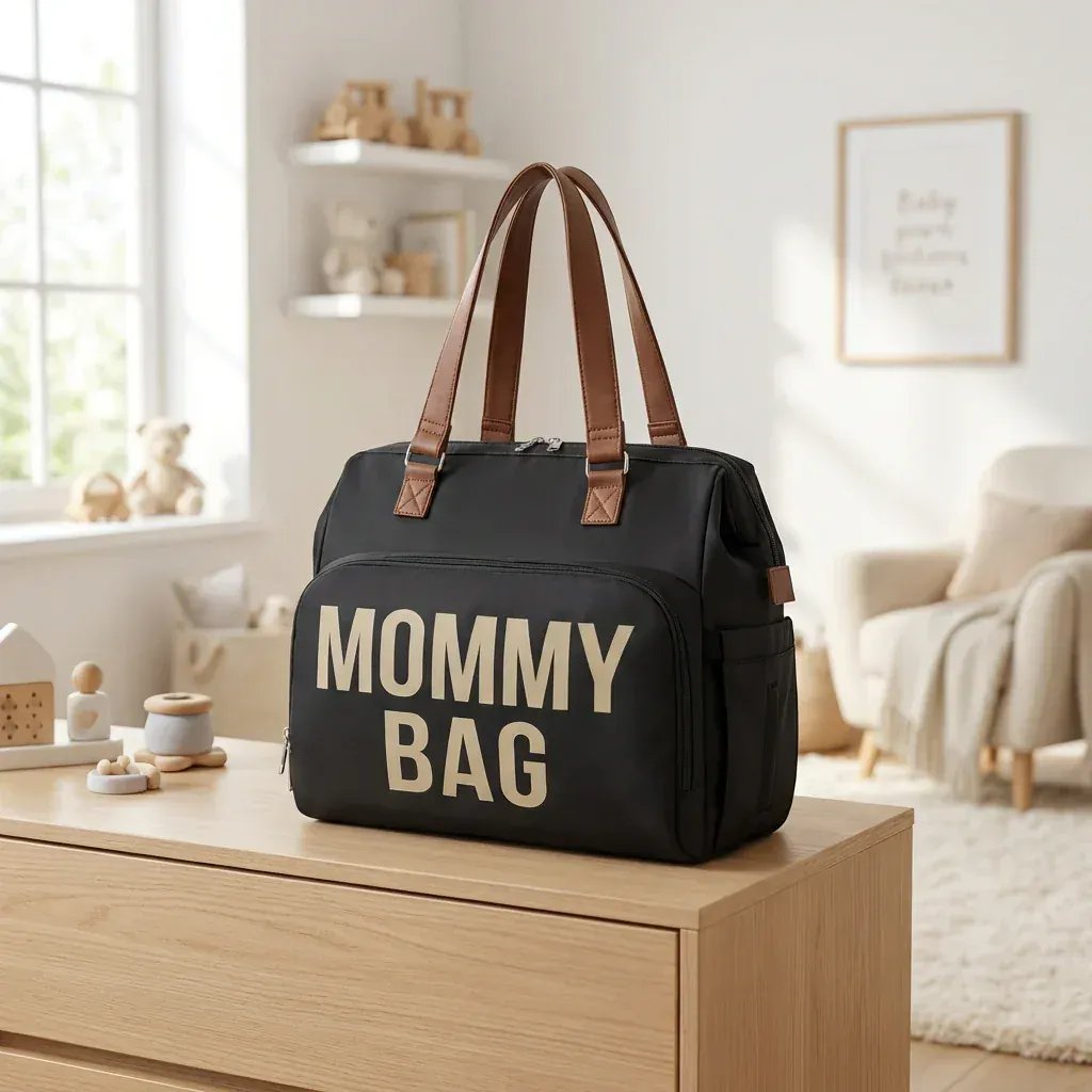 Sac à Lange à Bandoulière Sac à Langer Mommy Bag Grande Capacité – Pratique, Tendance et Multifonction