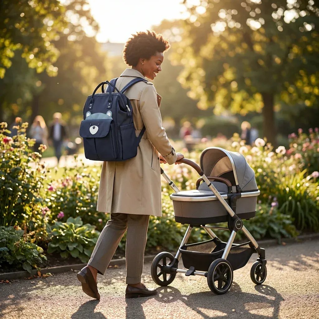 Sac à Dos à Langer Sac à Langer Motif – Sac Bébé Tendance, Pratique et Parfaitement Organisé