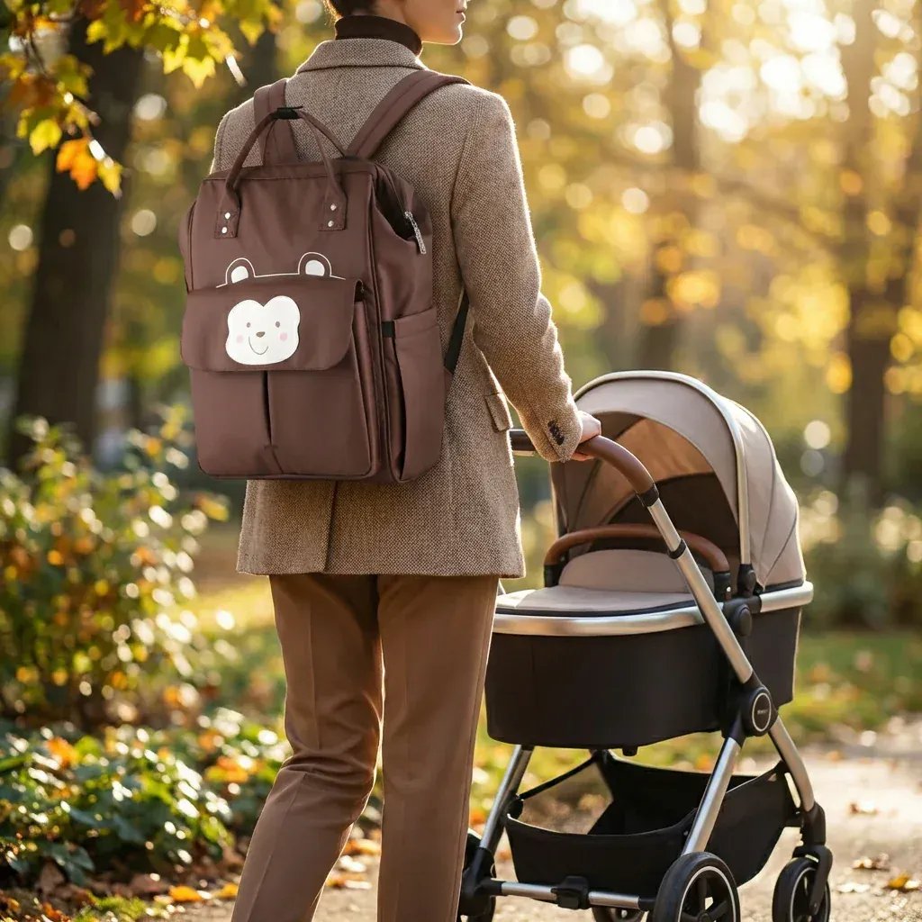 Sac à Dos à Langer Sac à Langer Motif – Sac Bébé Tendance, Pratique et Parfaitement Organisé