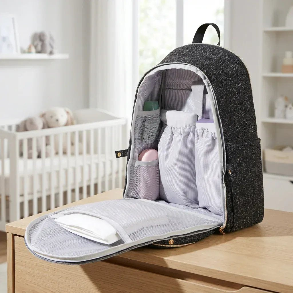 Sac à Dos à Langer Sac à Langer Luxe Multifonction – Élégant, Spacieux et Ultra Pratique