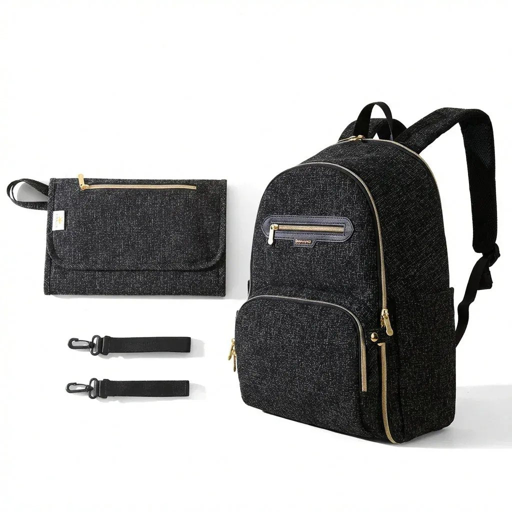 Sac à Dos à Langer Sac à Langer Luxe Multifonction – Élégant, Spacieux et Ultra Pratique