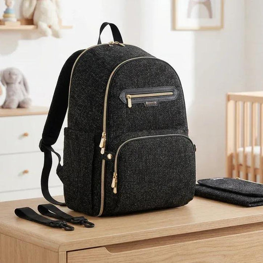 Sac à Dos à Langer Sac à Langer Luxe Multifonction – Élégant, Spacieux et Ultra Pratique
