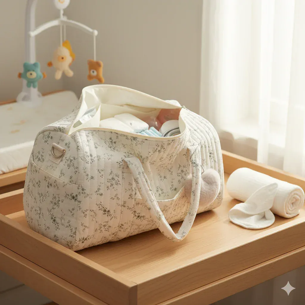 Sac à Lange à Bandoulière Sac à Langer Naissance – Grande Capacité, Pratique et Multifonction