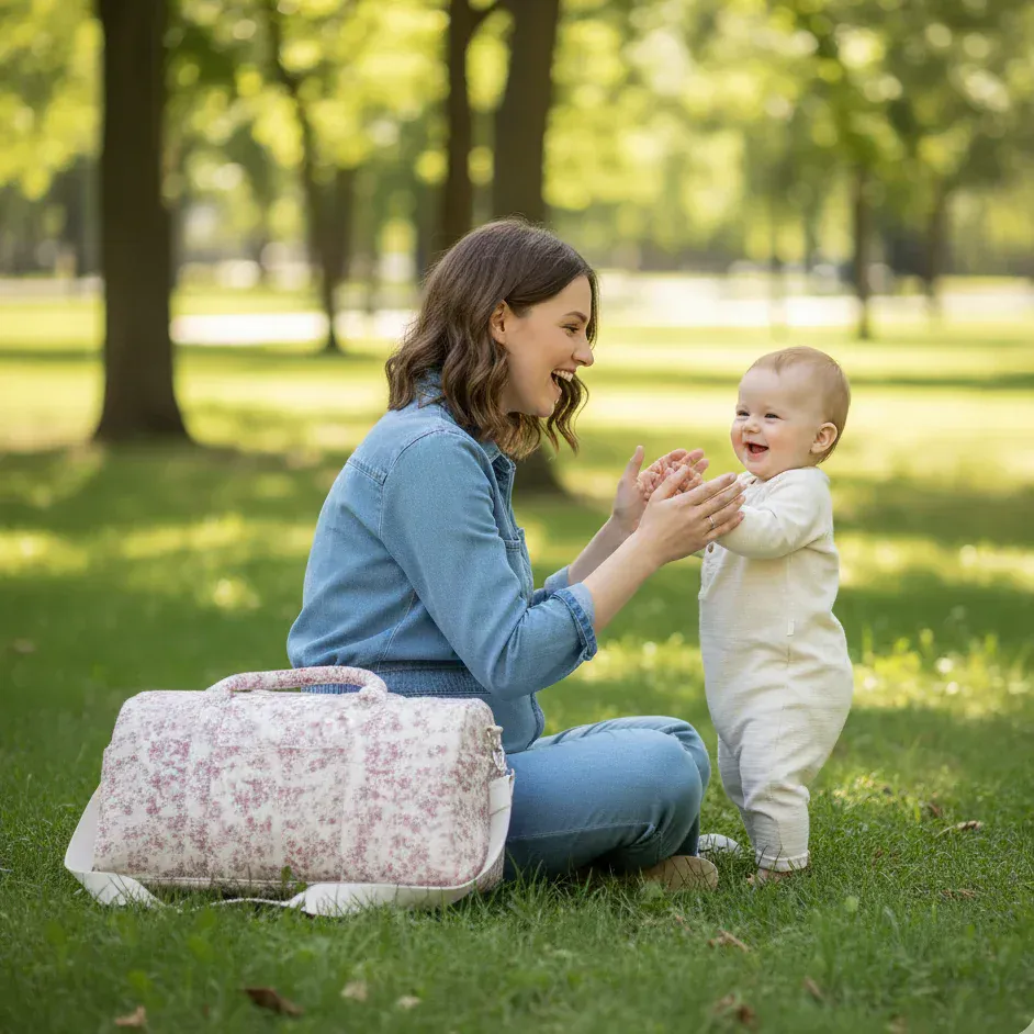 Sac à Lange à Bandoulière Sac à Langer Naissance – Grande Capacité, Pratique et Multifonction