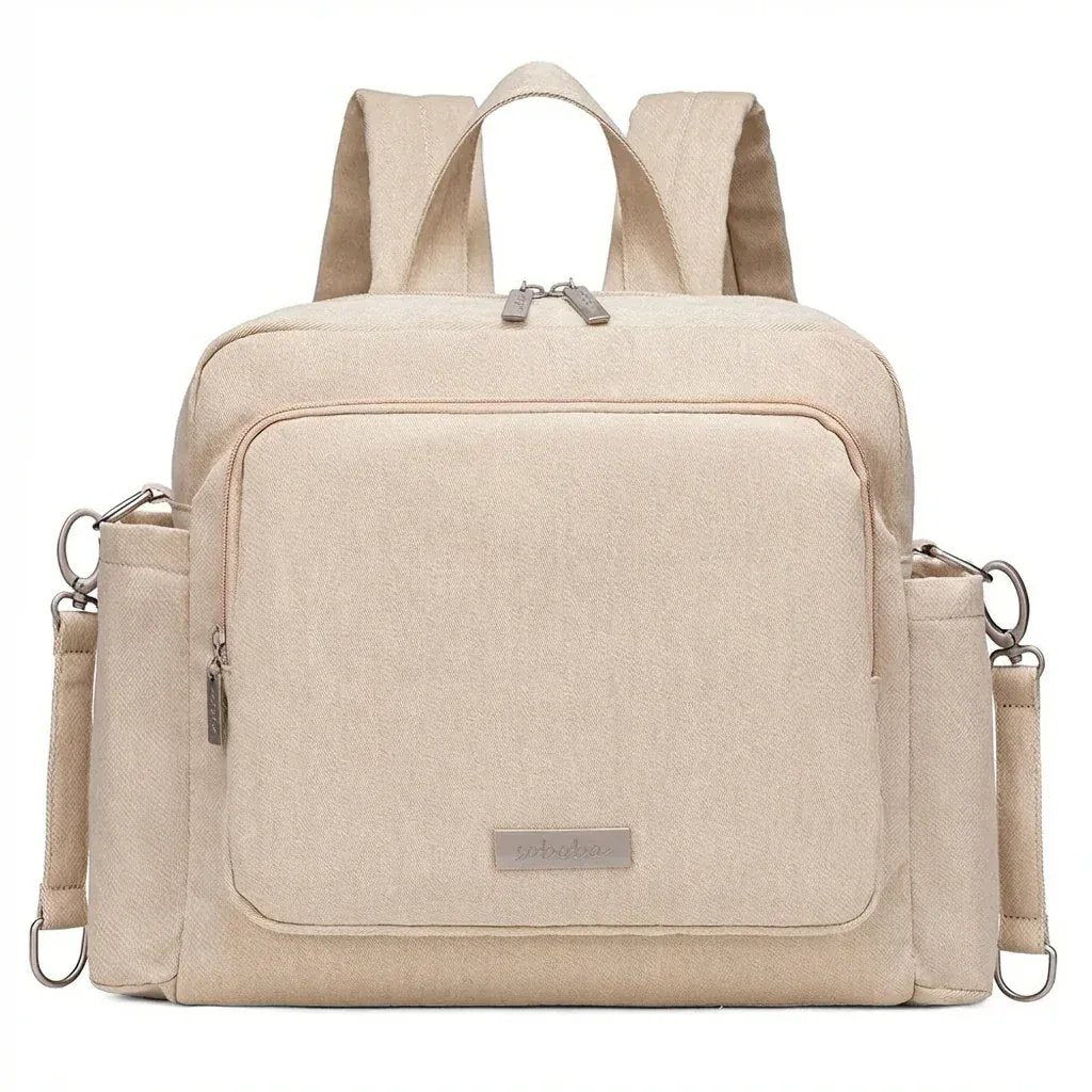 Sac à Dos à Langer Sac à Langer Nouveau-Né Compact et Multifonction avec Attache Poussette