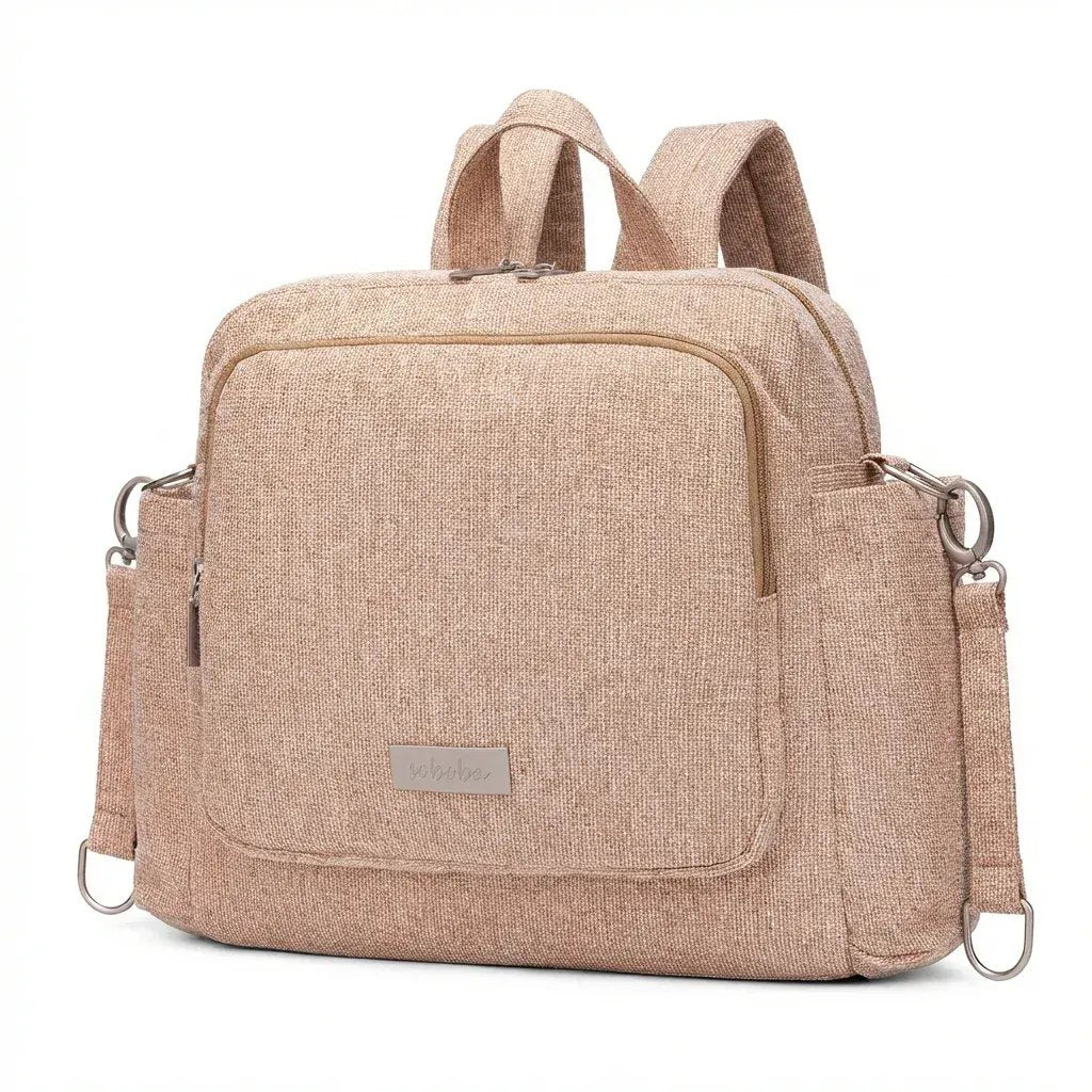 Sac à Dos à Langer Sac à Langer Nouveau-Né Compact et Multifonction avec Attache Poussette