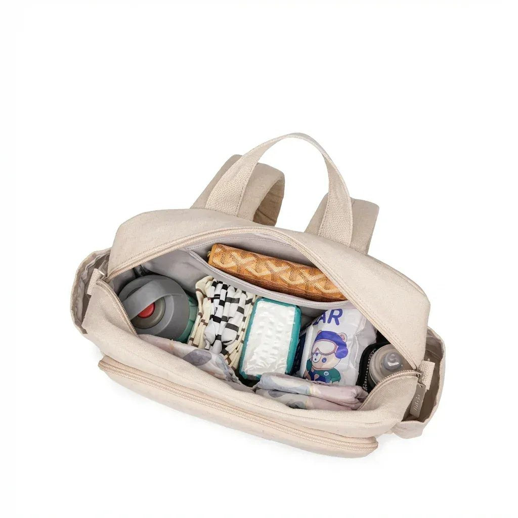 Sac à Dos à Langer Sac à Langer Nouveau-Né Compact et Multifonction avec Attache Poussette
