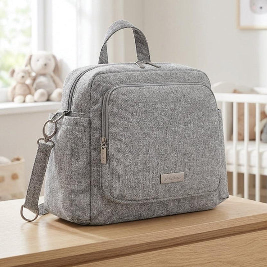 Sac à Dos à Langer Sac à Langer Nouveau-Né Compact et Multifonction avec Attache Poussette