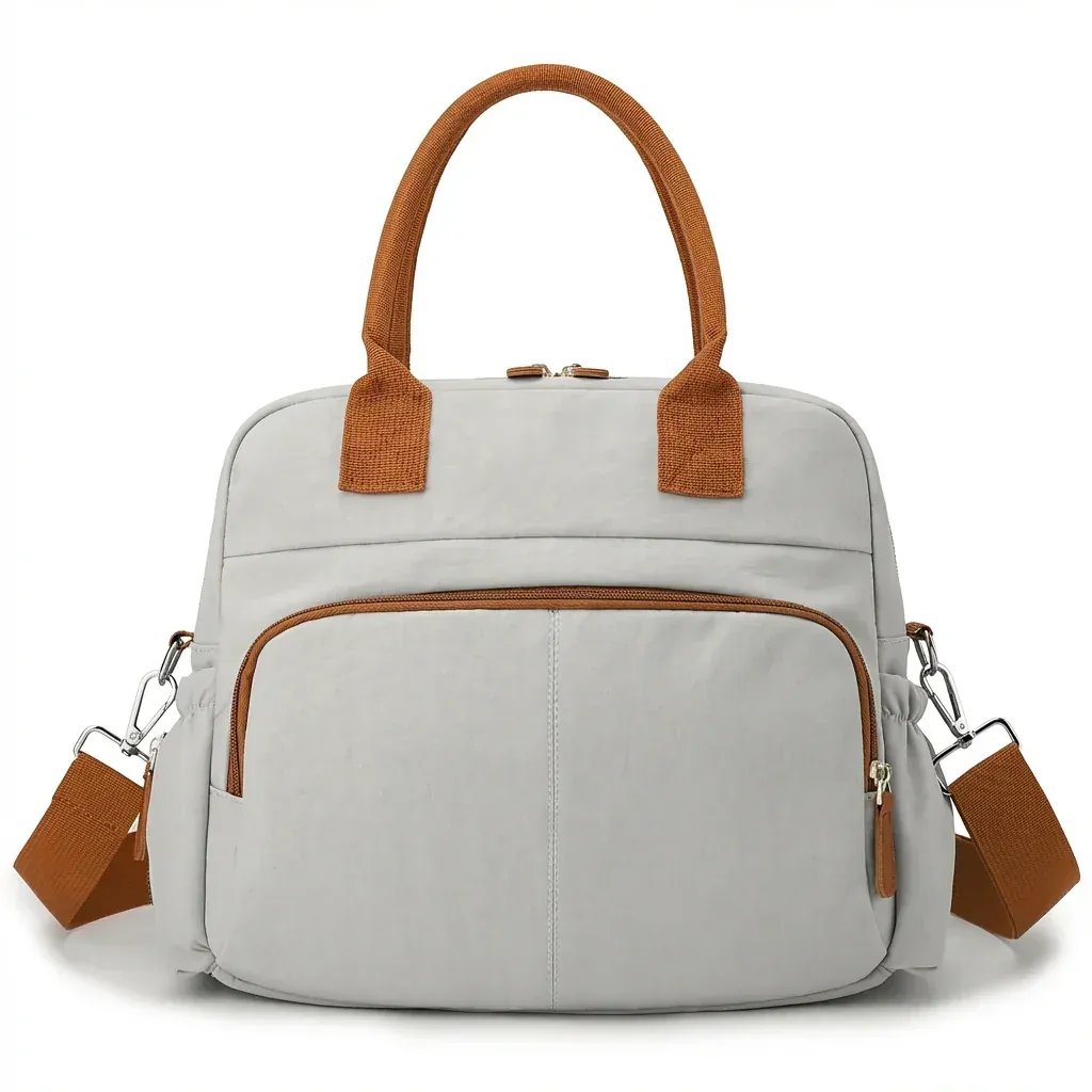 Sac à Lange à Bandoulière Sac à Langer Personnalisable avec Prénom – Pratique, Élégant et Multifonction