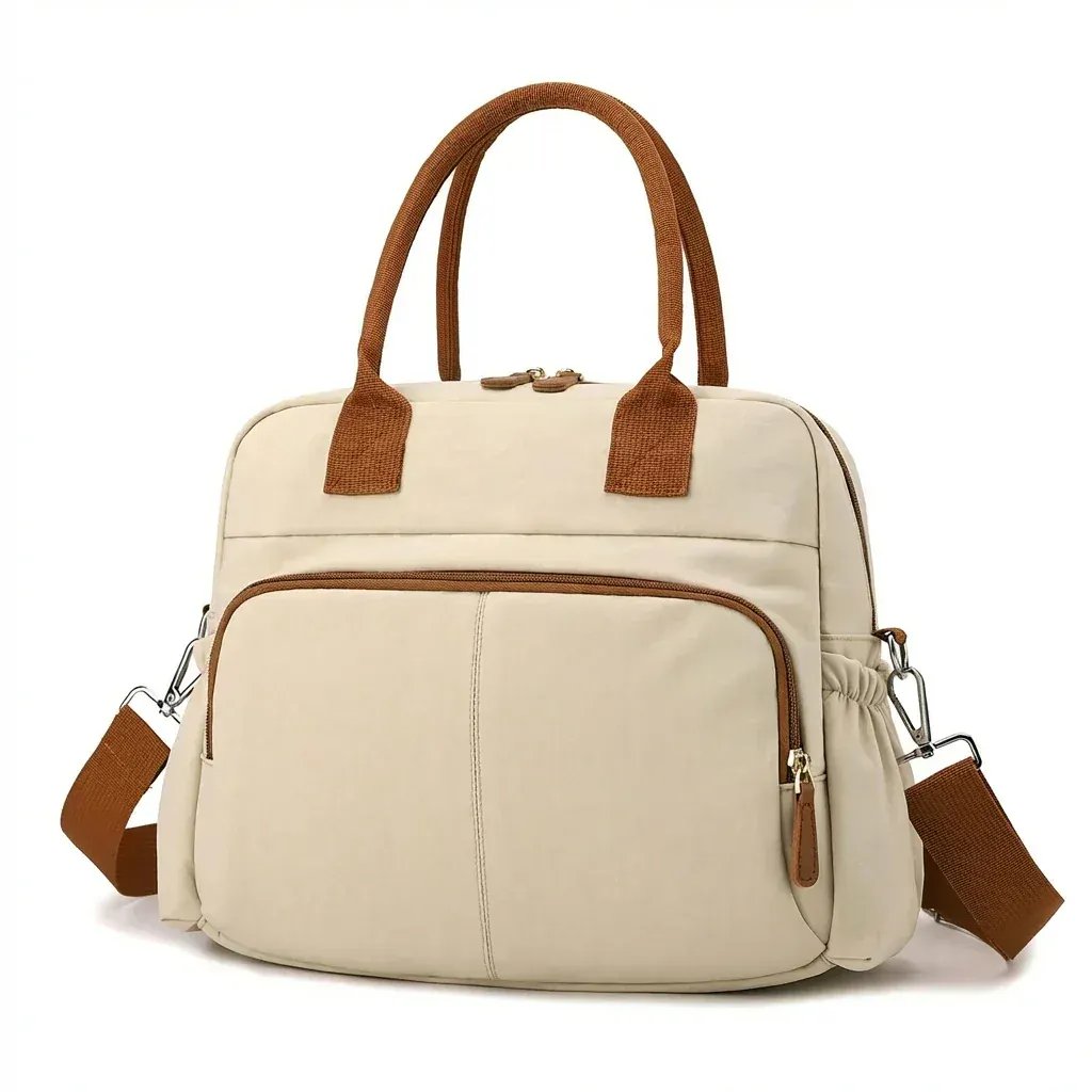 Sac à Lange à Bandoulière Sac à Langer Personnalisable avec Prénom – Pratique, Élégant et Multifonction