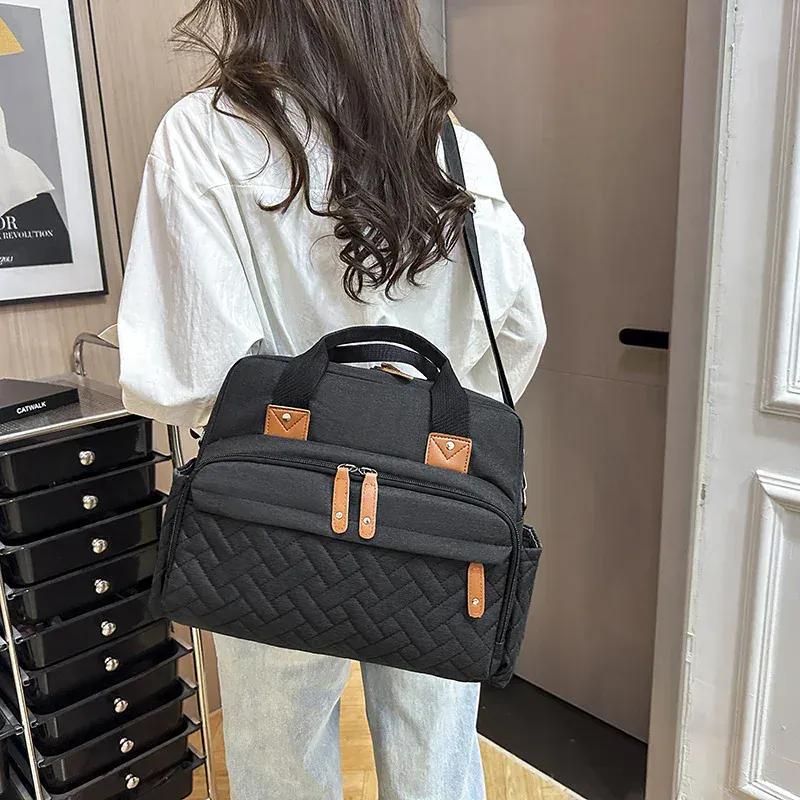 Sac à Lange à Bandoulière Sac à Langer Pratique – Compact, Léger et Organisé pour Sorties Bébé