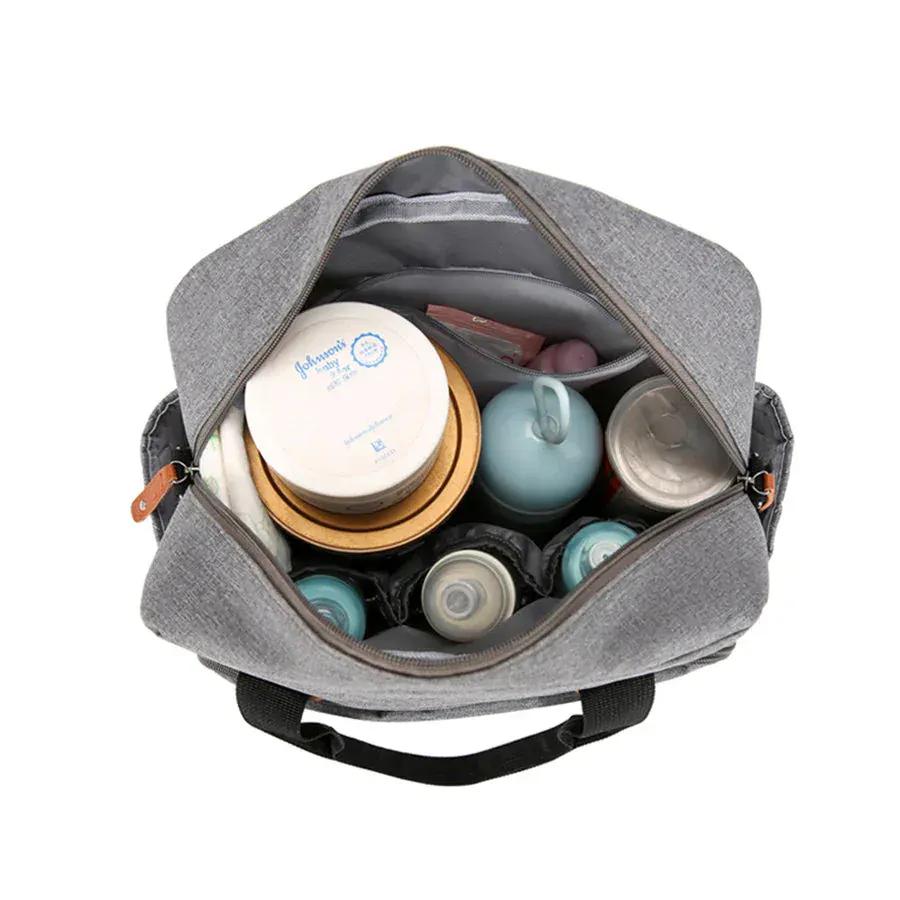 Sac à Lange à Bandoulière Sac à Langer Pratique – Compact, Léger et Organisé pour Sorties Bébé